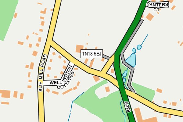 TN18 5EJ map - OS OpenMap – Local (Ordnance Survey)
