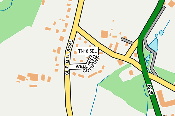 TN18 5EL map - OS OpenMap – Local (Ordnance Survey)