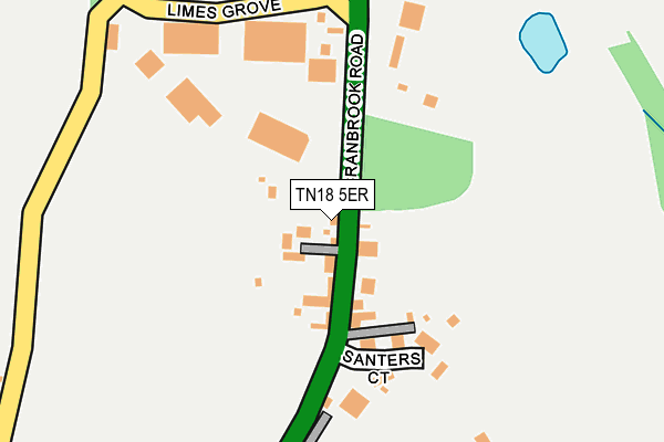 TN18 5ER map - OS OpenMap – Local (Ordnance Survey)