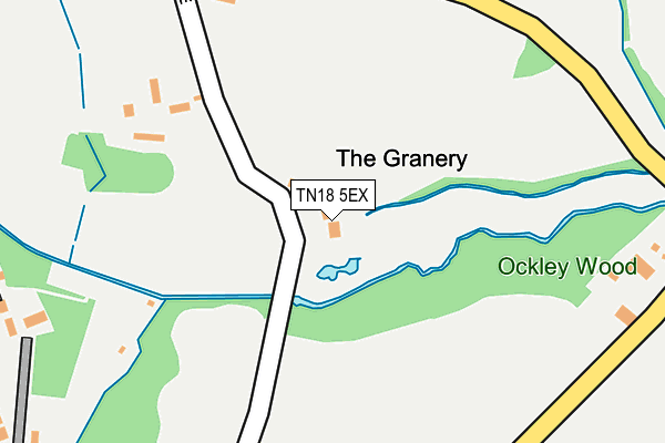 TN18 5EX map - OS OpenMap – Local (Ordnance Survey)