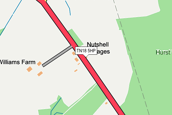 TN18 5HP map - OS OpenMap – Local (Ordnance Survey)