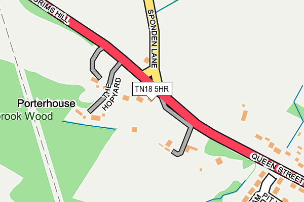 TN18 5HR map - OS OpenMap – Local (Ordnance Survey)