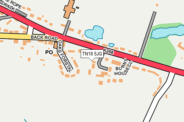 TN18 5JG map - OS OpenMap – Local (Ordnance Survey)