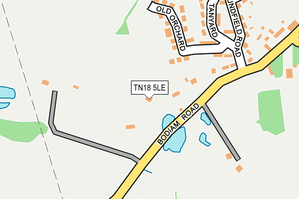 TN18 5LE map - OS OpenMap – Local (Ordnance Survey)