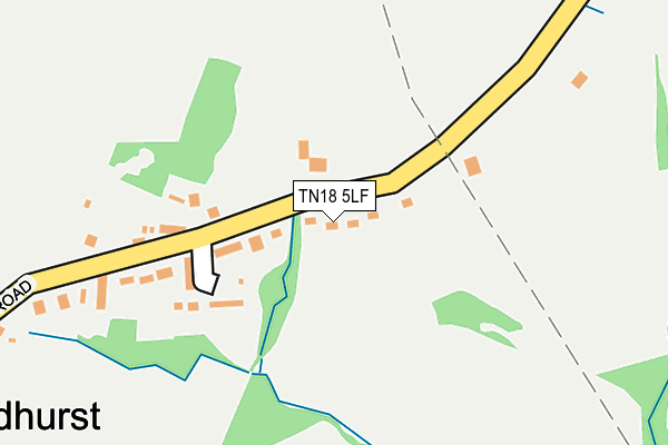 TN18 5LF map - OS OpenMap – Local (Ordnance Survey)