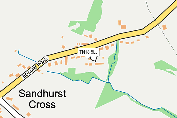 TN18 5LJ map - OS OpenMap – Local (Ordnance Survey)