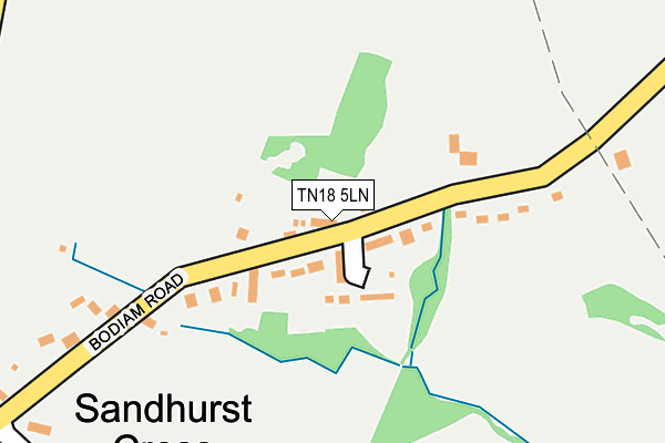 TN18 5LN map - OS OpenMap – Local (Ordnance Survey)