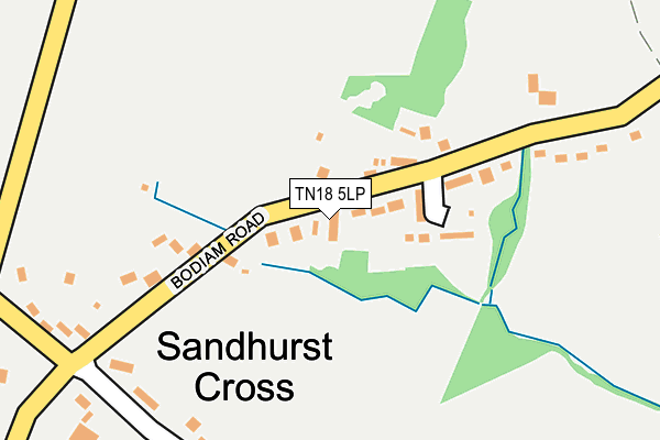 TN18 5LP map - OS OpenMap – Local (Ordnance Survey)