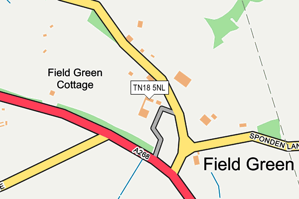 TN18 5NL map - OS OpenMap – Local (Ordnance Survey)
