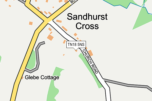 TN18 5NS map - OS OpenMap – Local (Ordnance Survey)
