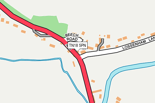 TN18 5PN map - OS OpenMap – Local (Ordnance Survey)
