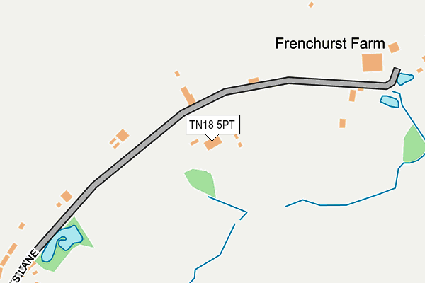 TN18 5PT map - OS OpenMap – Local (Ordnance Survey)