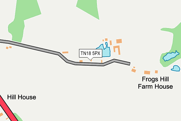 TN18 5PX map - OS OpenMap – Local (Ordnance Survey)