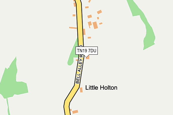 TN19 7DU map - OS OpenMap – Local (Ordnance Survey)