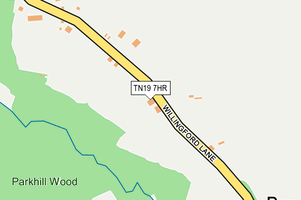 TN19 7HR map - OS OpenMap – Local (Ordnance Survey)
