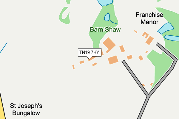 TN19 7HY map - OS OpenMap – Local (Ordnance Survey)