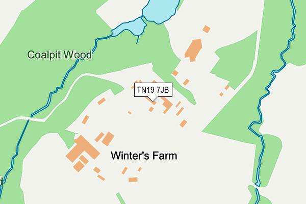 TN19 7JB map - OS OpenMap – Local (Ordnance Survey)