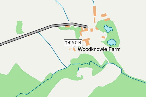 TN19 7JH map - OS OpenMap – Local (Ordnance Survey)