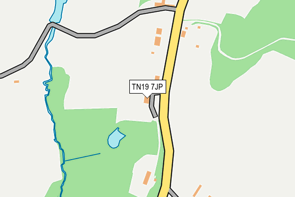 TN19 7JP map - OS OpenMap – Local (Ordnance Survey)