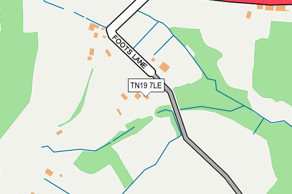 TN19 7LE map - OS OpenMap – Local (Ordnance Survey)