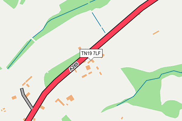 TN19 7LF map - OS OpenMap – Local (Ordnance Survey)
