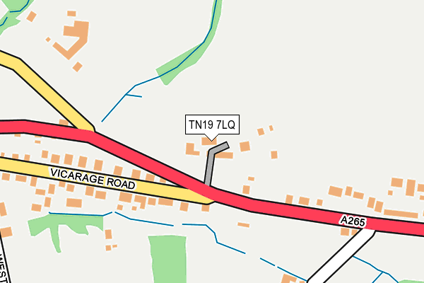 TN19 7LQ map - OS OpenMap – Local (Ordnance Survey)