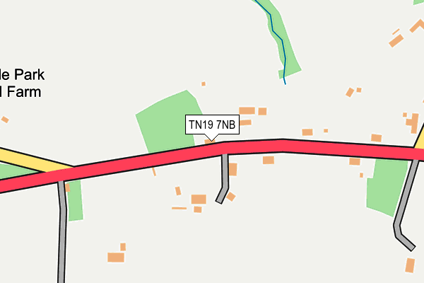 TN19 7NB map - OS OpenMap – Local (Ordnance Survey)