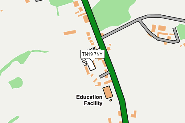 TN19 7NY map - OS OpenMap – Local (Ordnance Survey)