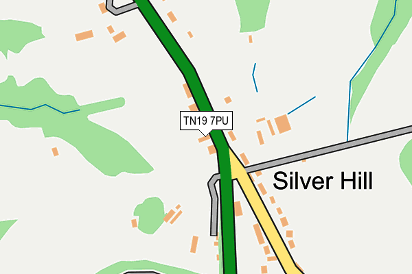 TN19 7PU map - OS OpenMap – Local (Ordnance Survey)