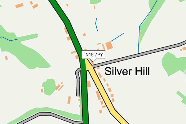 TN19 7PY map - OS OpenMap – Local (Ordnance Survey)