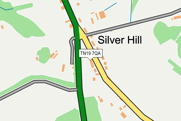 TN19 7QA map - OS OpenMap – Local (Ordnance Survey)