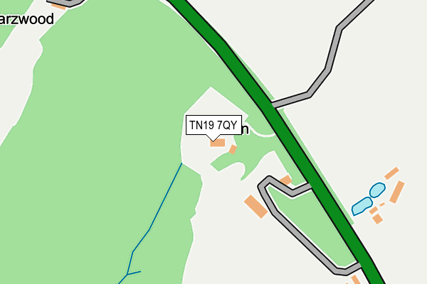 TN19 7QY map - OS OpenMap – Local (Ordnance Survey)
