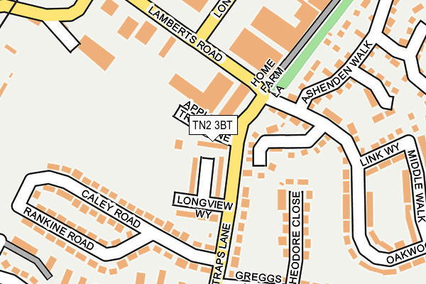 TN2 3BT map - OS OpenMap – Local (Ordnance Survey)