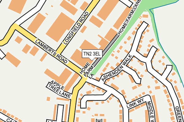 TN2 3EL map - OS OpenMap – Local (Ordnance Survey)