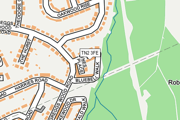 TN2 3FE map - OS OpenMap – Local (Ordnance Survey)