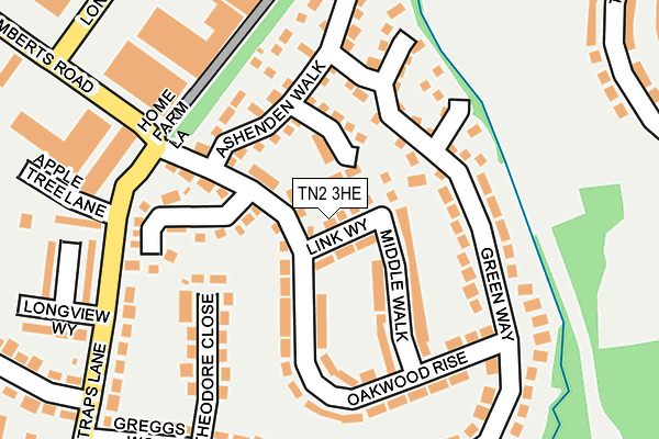 TN2 3HE map - OS OpenMap – Local (Ordnance Survey)