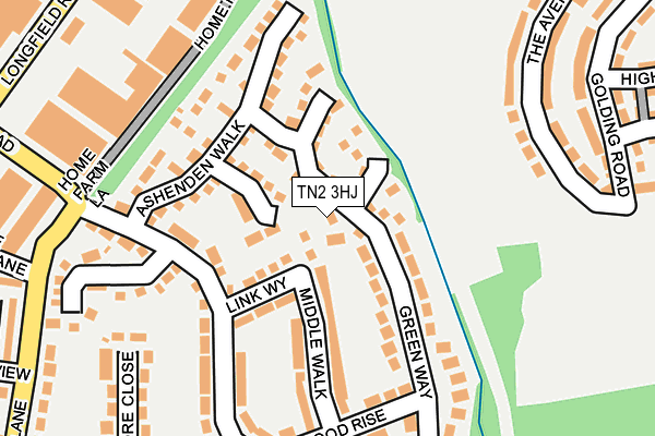 TN2 3HJ map - OS OpenMap – Local (Ordnance Survey)