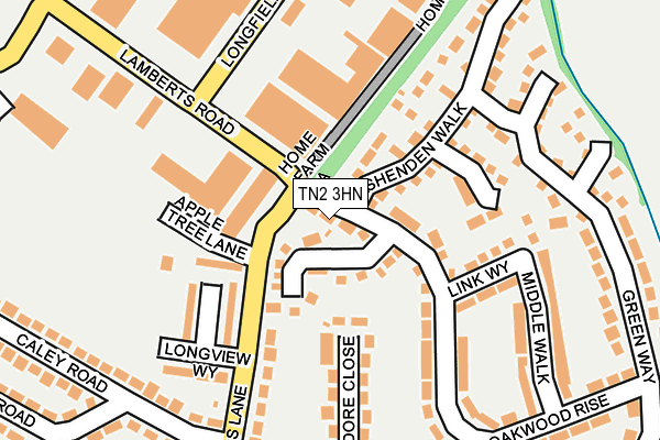 TN2 3HN map - OS OpenMap – Local (Ordnance Survey)