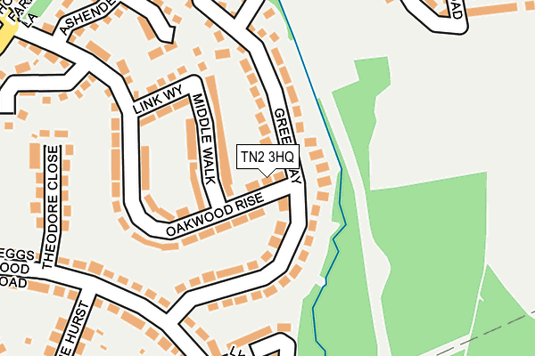 TN2 3HQ map - OS OpenMap – Local (Ordnance Survey)