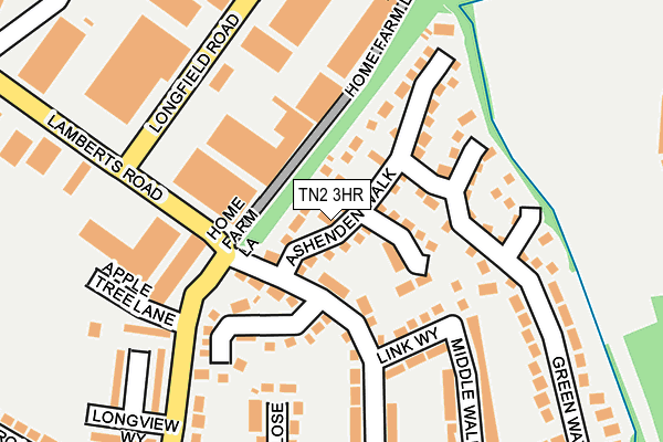 TN2 3HR map - OS OpenMap – Local (Ordnance Survey)