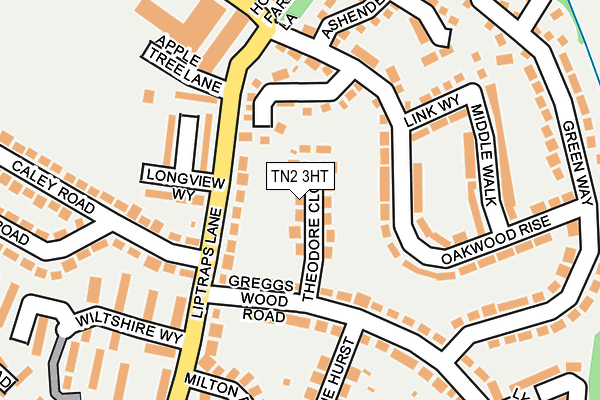 TN2 3HT map - OS OpenMap – Local (Ordnance Survey)