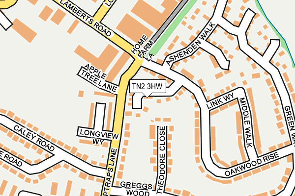 TN2 3HW map - OS OpenMap – Local (Ordnance Survey)