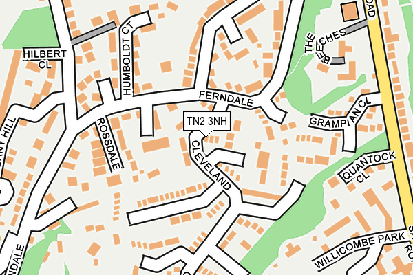 TN2 3NH map - OS OpenMap – Local (Ordnance Survey)