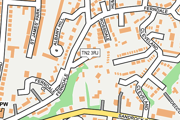 TN2 3RJ map - OS OpenMap – Local (Ordnance Survey)