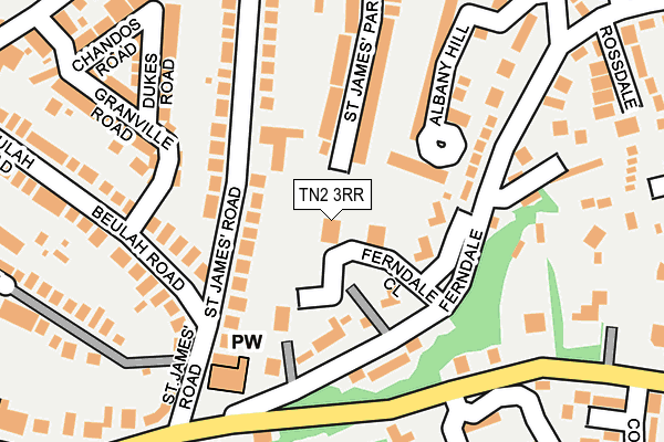 TN2 3RR map - OS OpenMap – Local (Ordnance Survey)