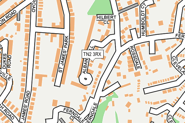 TN2 3RX map - OS OpenMap – Local (Ordnance Survey)