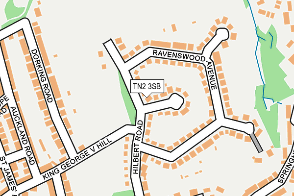 TN2 3SB map - OS OpenMap – Local (Ordnance Survey)