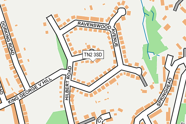 TN2 3SD map - OS OpenMap – Local (Ordnance Survey)