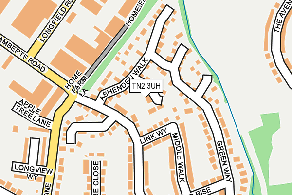 TN2 3UH map - OS OpenMap – Local (Ordnance Survey)