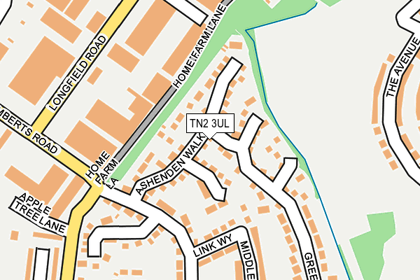 TN2 3UL map - OS OpenMap – Local (Ordnance Survey)